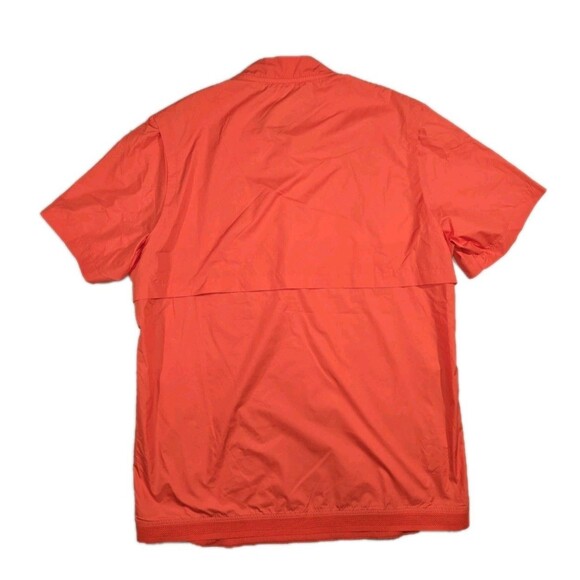 Nike Clemson Tigers 1/4 Zip Short Sleeve Coach Jacket Lightweight Mens Medium - Picture 2 of 9